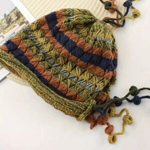 Multicolor Knitted Beanie Hat